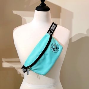 PINK Sports Running Waist Bum Bag in Blue